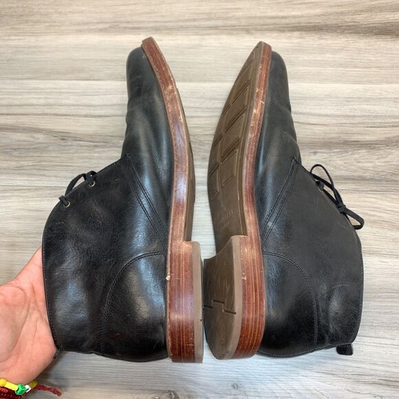 Men\'s Size 13M Cole Haan Tyler Grand Chukka Boots Woodbury Black Leather Lace-Up main image 10